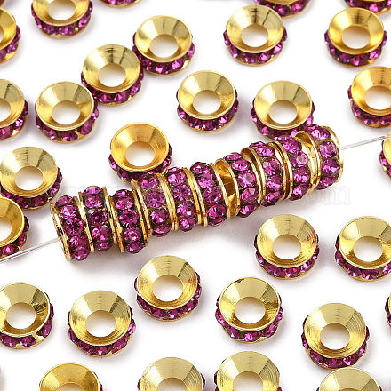 Латунные бусины разделители для поставки стразов&nbsp;RB-A020-9mm-24G-1