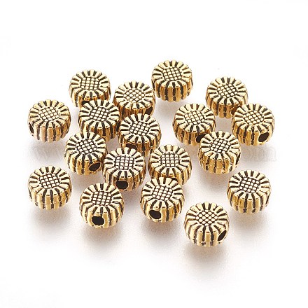 Сплавочные овальные бусины тибетского стиля  K0P7G031-1