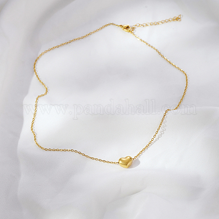 Ожерелья из нержавеющей стали с подвеской в форме сердца для женщин XB4381-2-1