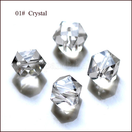 Abalorios de cristal austriaco de imitación SWAR-F084-4x4mm-01-1