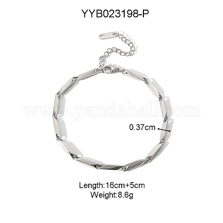 Стильные браслеты-цепочки ручной работы из нержавеющей стали 304 для унисекс TO1723-3-1