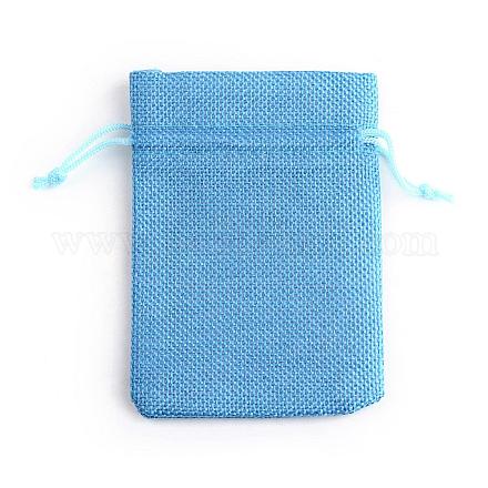 Bolsas con cordón de imitación de poliéster bolsas de embalaje ABAG-R005-14x10-20-1