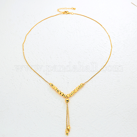 Модные минималистичные женские ожерелья с круглым шаром и кисточкой из латуни ZG2579-1