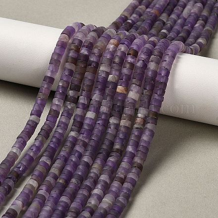 Natürlichen Amethyst Perlen Stränge&nbsp;G-P575-B38-4x2mm-1
