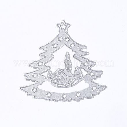 Stencil per stampi da taglio in acciaio al carbonio con cornice natalizia DIY-F046-11-1