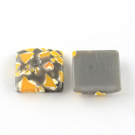 Imitation Gemstone Resin Square Cabochons CRES-S282-18mm-08-1