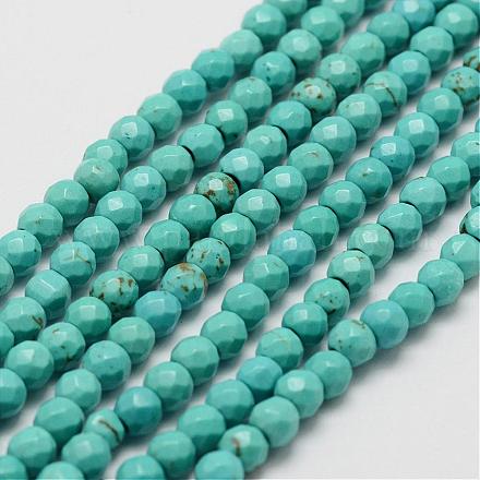 Synthetic Howlite Bead Strand G-P228-03-4mm-1