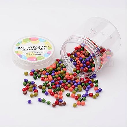 Kits de perles en verre HY-JP0002-4mm-06-1