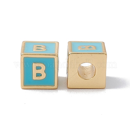 Стойки покрытие латунь эмаль бисер KK-B060-04G-06B-1