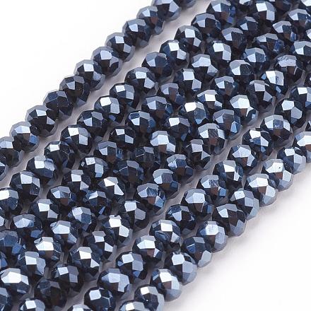 Chapelets de perles en cristal en verre GLAA-D032-3.5x2.5-27-1