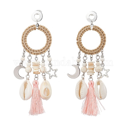 Оболочки серьги стержня EJEW-TA00615-01-1