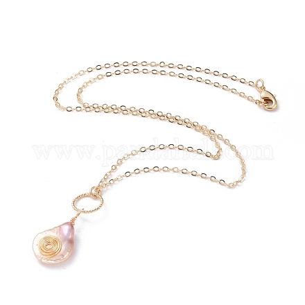 Perla barroca natural perla keshi NJEW-JN02597-02-1