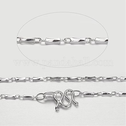 990 Sterling Silver Chain Necklaces STER-P019-16-1
