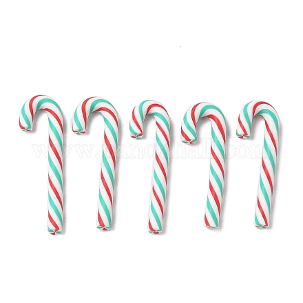 Рождественские бусины из полимерной глины ручной работы CLAY-P005-04G-1