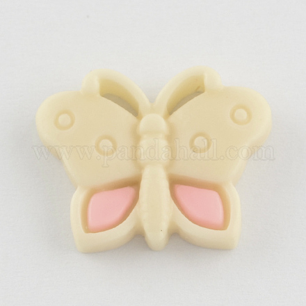 Scrapbook Embellishments Flatback Cute Butterfly Plastic Resin Cabochons CRES-Q141-01-1