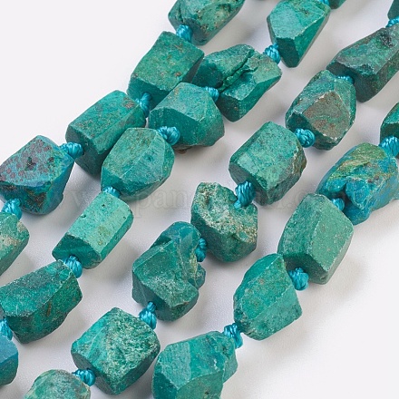 Natural Chrysocolla Beads Strands G-F568-012-1
