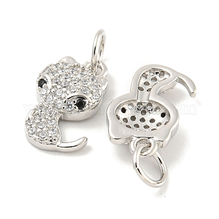 Покрытие стойки латунь микропаве прозрачные подвески из кубического циркония KK-B093-02C-P-1