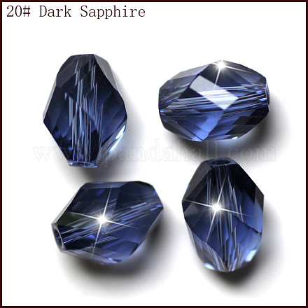 Perles d'imitation cristal autrichien SWAR-F077-13x10mm-20-1