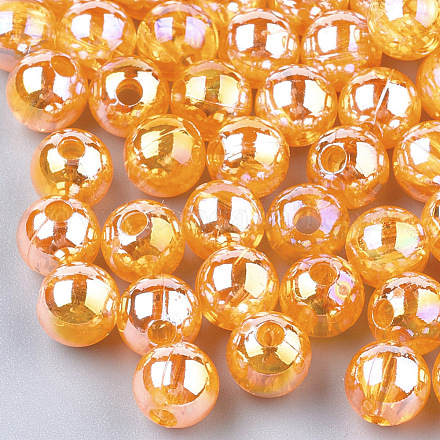 Perles en plastique transparentes OACR-S026-4mm-08-1