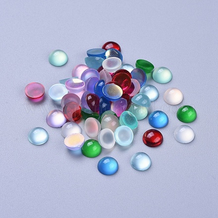 Translucent Resin Cabochons X-RESI-S361-8mm-M-1