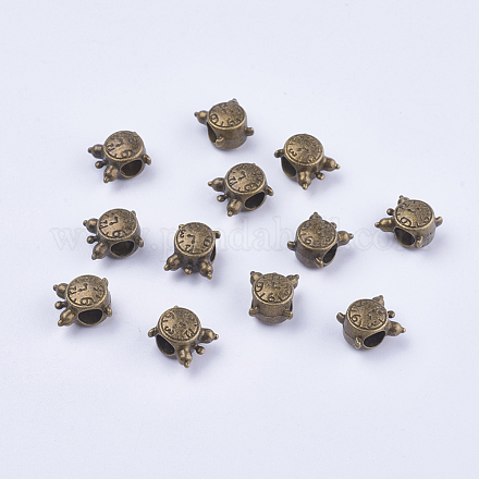 Perles européennes en alliage de style tibétain MPDL-2463-AB-FF-1