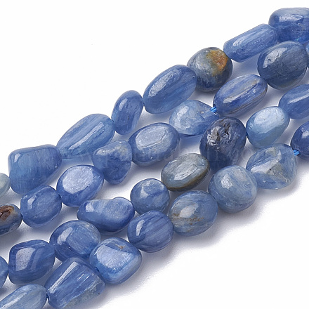 Chapelets de perles en cyanite / cyanite / divalent naturel G-S290-01-1