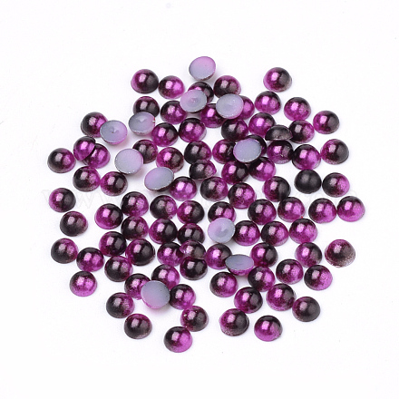 Cabochons de acrílico de la perla de imitación OACR-R063-5mm-12-1