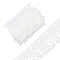7.5 Yards Polyester Lace Fringes Tassel Trimings, Polyester Ribbon, for Sewing Cloth Craft, White, 3-1/4 inch(82mm)