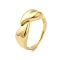 304 Stainless Steel  Rings for Women, Golden, US Size 7 1/4(17.5mm)