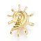 Alloy Pendants, Conch Shape, Golden, 24x19x12.5mm, Hole: 2.5x2.2mm