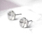Alloy Earrings for Women, with 925 Sterling Silver Pin, Flower, 14.5mm