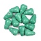 Dyed Synthetic Turquoise 3 Hole Guru Beads, Gourd Shape, Medium Sea Green, 20.5~21.5x11~13x11~12.5mm, Hole: 1.8mm