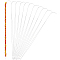 10Pcs 201 Stainless Steel Bented Beading Needles, Jewelry Tools, Stainless Steel Color, 11.6x1.2x0.02cm