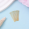 Brass Flat Head Pins, Nickel Free, Long-Lasting Plated, Real 18K Gold Plated, 30x0.7mm, Head: 2mm