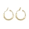 Brass Clip-on Earring Findings, Lead Free & Cadmium Free & Nickel Free, Real 14K Gold Plated, 28x22x4.5~7.5mm