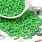 Baking Painted Glass Twist Bugle Beads, Round Hole, Lime Green, 7x2mm, Hole: 0.8mm, about 13636pcs/pound