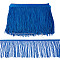 Polyester Tassel Ribbons, Garment Accessories, Midnight Blue, 150~152mm