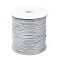 Waxed Polyester Cord, Bead Cord, Light Grey, 1.5mm, about 169.51~174.98 Yards(155~160m)/Roll