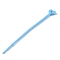 Heart Shape Silicone Cable Zip Ties, Cord Organizer Strap, for Wire Management, Deep Sky Blue, 128x13x4.5mm