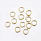 304 Stainless Steel Open Jump Rings, Real 24K Gold Plated, 15 Gauge, 9x1.5mm, Inner Diameter: 6mm