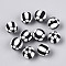 Handmade Polymer Clay Beads, Ball Games, Football, 8mm, Hole: 1.4~1.6mm