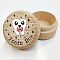 AHANDMAKER Wooden Tooth Holder Baby Tooth Box, Tooth Keepsake Box, Cute Children Tooth Container Box to Keep the Childhood Memory for Baby Toddlers Boys Girls Lost Teeth Shower Present