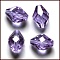 Imitation Austrian Crystal Beads, Grade AAA, K9 Glass, Faceted, Bicone, Lilac, 10x13mm, Hole: 0.9~1mm