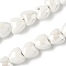 Handmade Porcelain Beads Strands, Heart, Bright Glazed Porcelain, White, 9.5x10x6.5mm, Hole: 1.6mm, about 40pcs/strand, 14.57''(37cm)