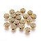 Tibetan Style Alloy Beads, Lead Free and Cadmium Free, Flower, Antique Golden, 5.5x5.5x3mm, Hole: 1mm
