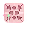Food Grade DIY Silicone Molds, Lollipop Moulds, Chocolate Hard Candy Sucker Maker, Christmas Tree & Hat/Flower/Bear, 120x120x15mm