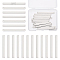 20Pcs 304 Stainless Steel Connector Charms, Rectangle Links, Stainless Steel Color, 40x4x1.4mm, Hole: 1.2mm