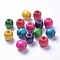 Dyed Natural Wood Beads, Barrel, Lead Free, Mixed Color, 16x16~17mm, Hole: 8mm