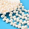 Natural Cultured Freshwater Pearl Beads Strands, Rice, Grade 4A+, Top Drilled, Floral White, 9~10mm, Hole: 0.6mm, about 63pcs/strand, 15.94''(40.5cm)