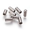 Tarnish Resistant 201 Stainless Steel Cord End Caps, Stainless Steel Color, 7.5x3mm, Hole: 2.5mm